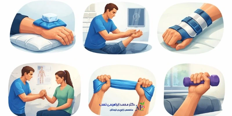مراقبت از دررفتگی مچ